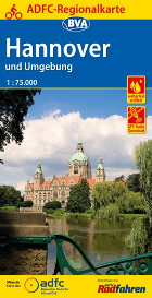 Radkarte Hannover und Umgebung ADFC Regionalkarte 2018